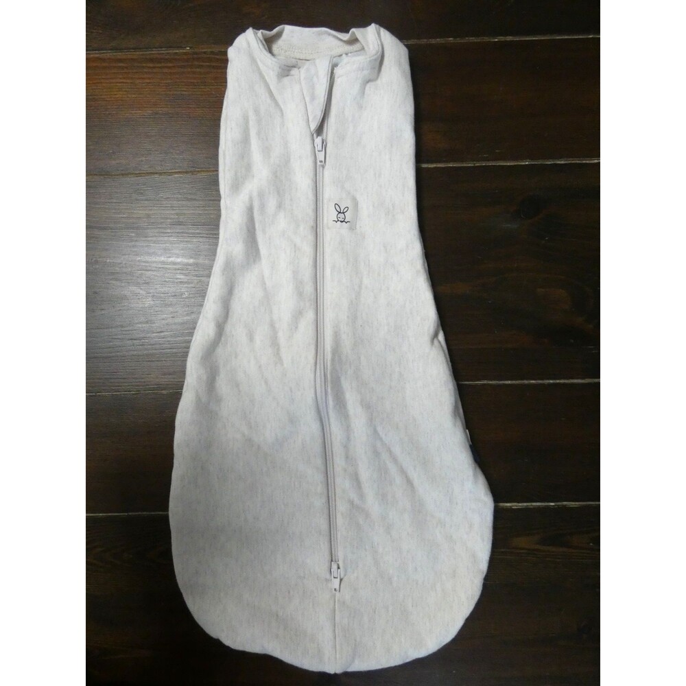 Ergo Pouch Australia Newborn Size 0000 Oatmeal Ivory Zipper Sleep Sack Cotton